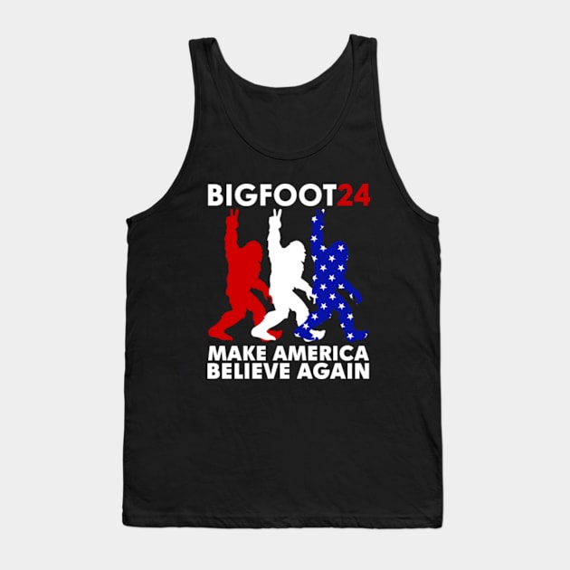 Funny Bigfoot 2024 Tank Top by GreenCraft